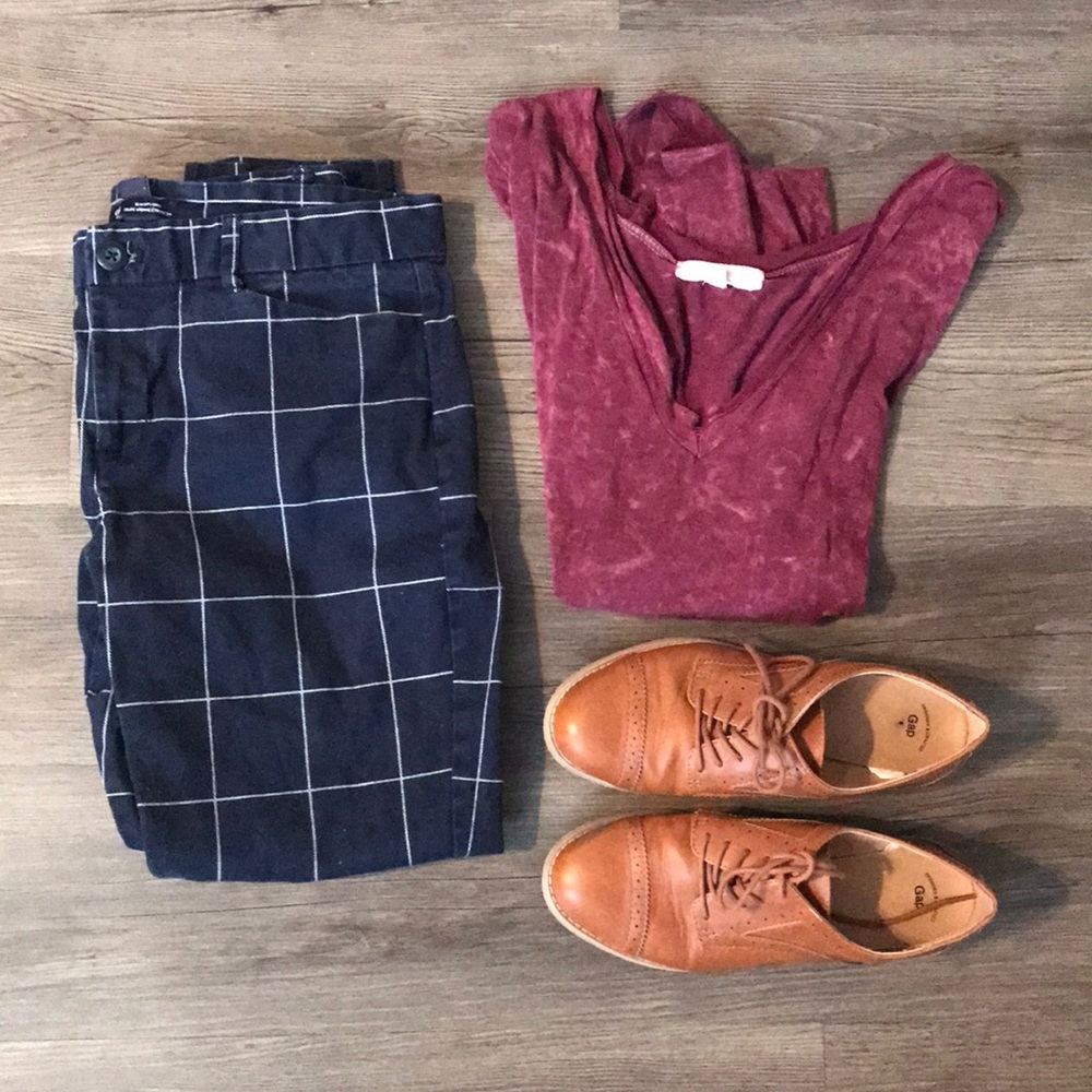 Plaid slacks